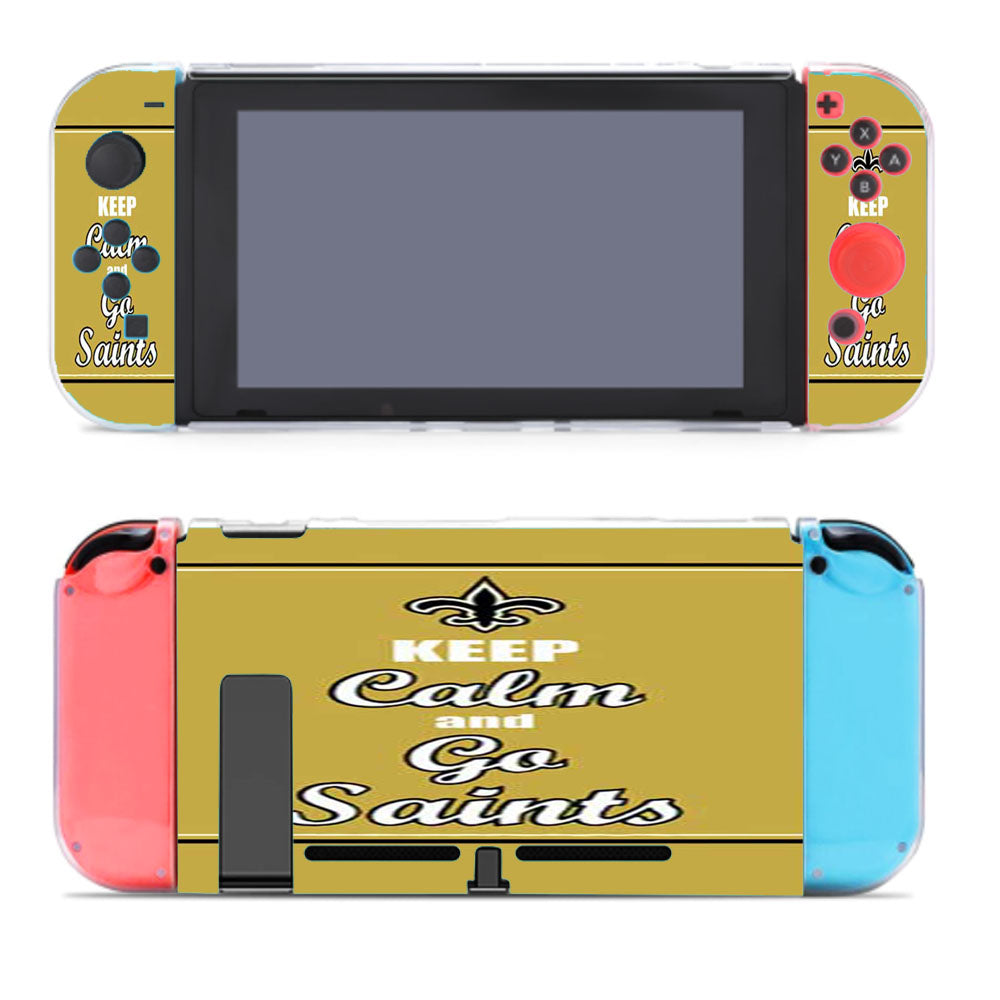 Keep Calm Go Saints Nintendo Switch Cover Case