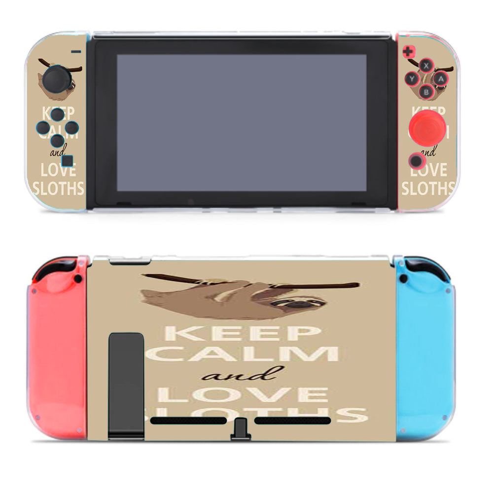 Keep Calm Love Sloths Nintendo Switch Cover Case