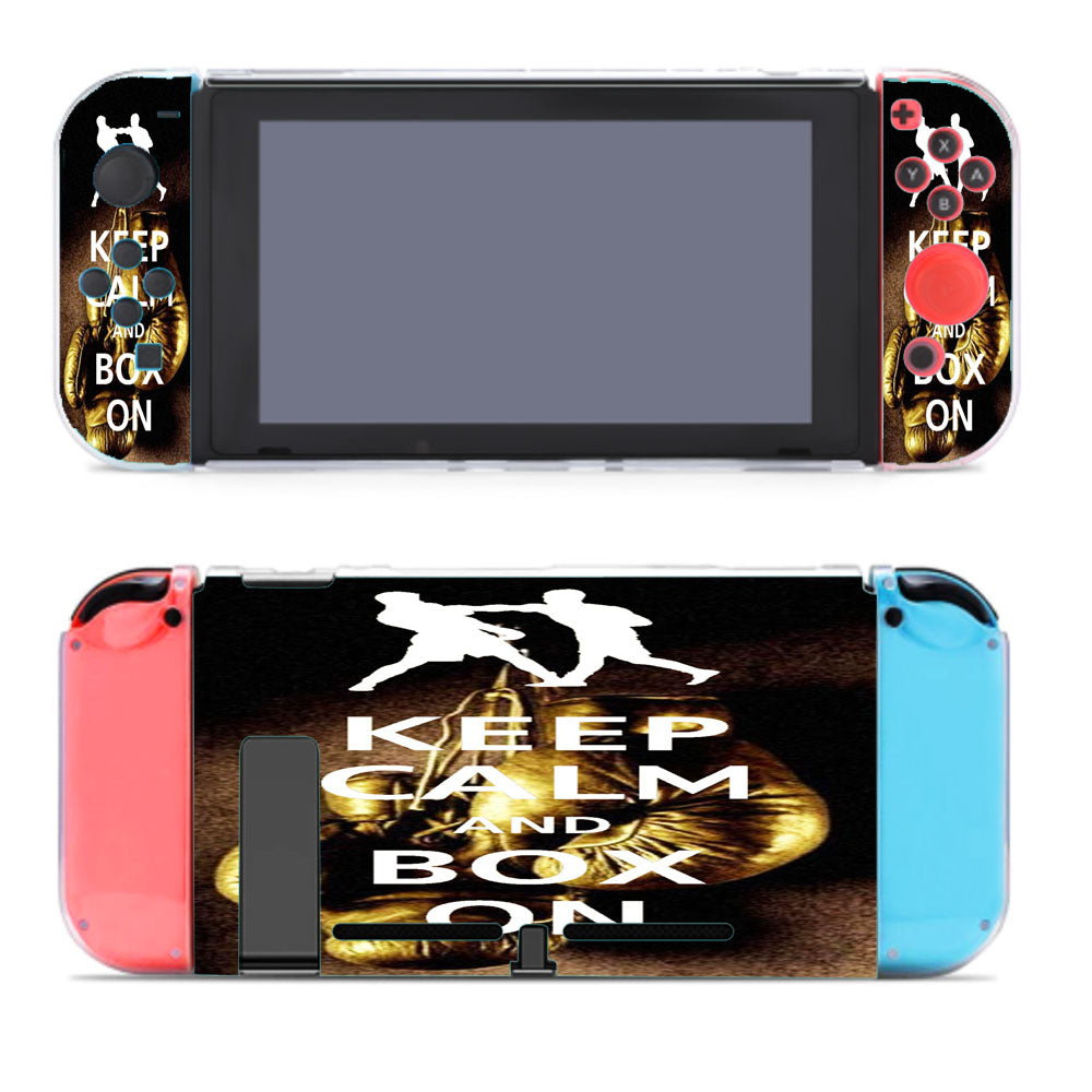Keep Calm Wwe Boxing Gloves Nintendo Switch Cover Case