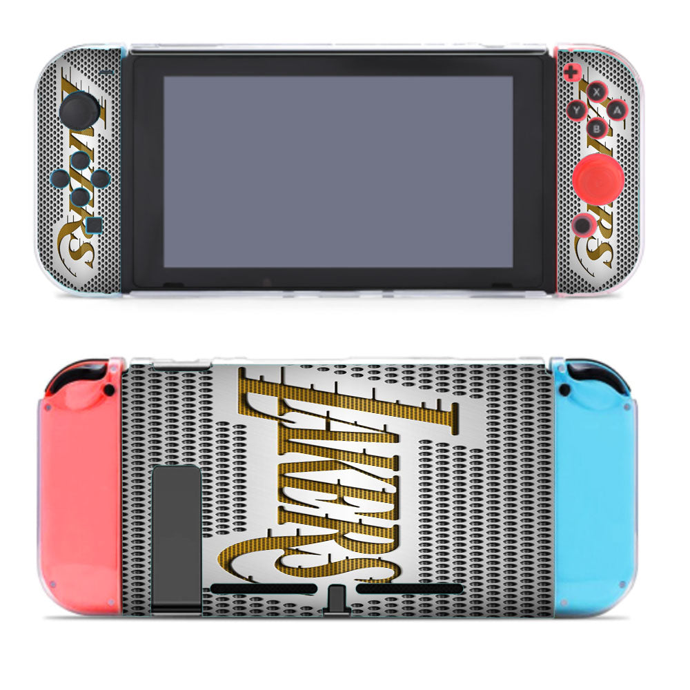 Lakers Gold Texture Basket Balls Nba Nintendo Switch Cover Case