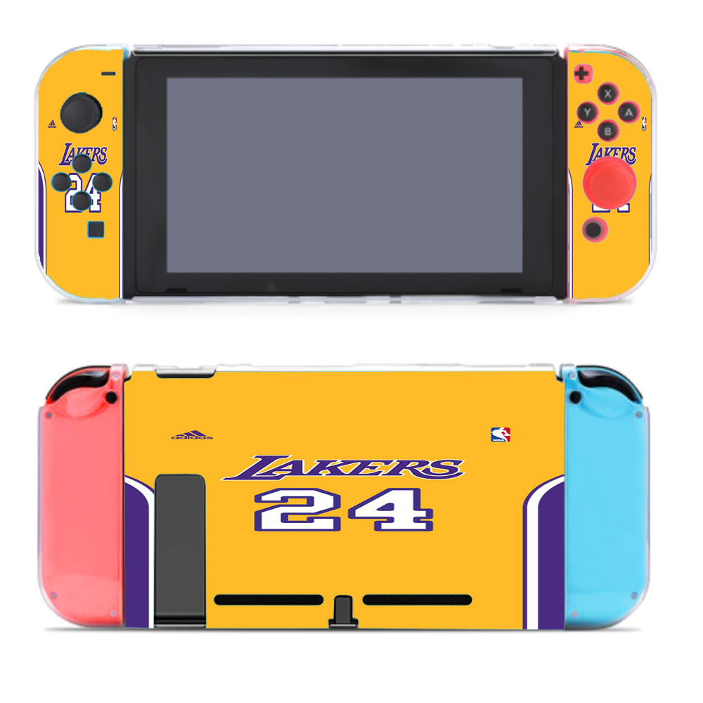 Lakers Twenty Four Team Yellow Purple Nintendo Switch Cover Case