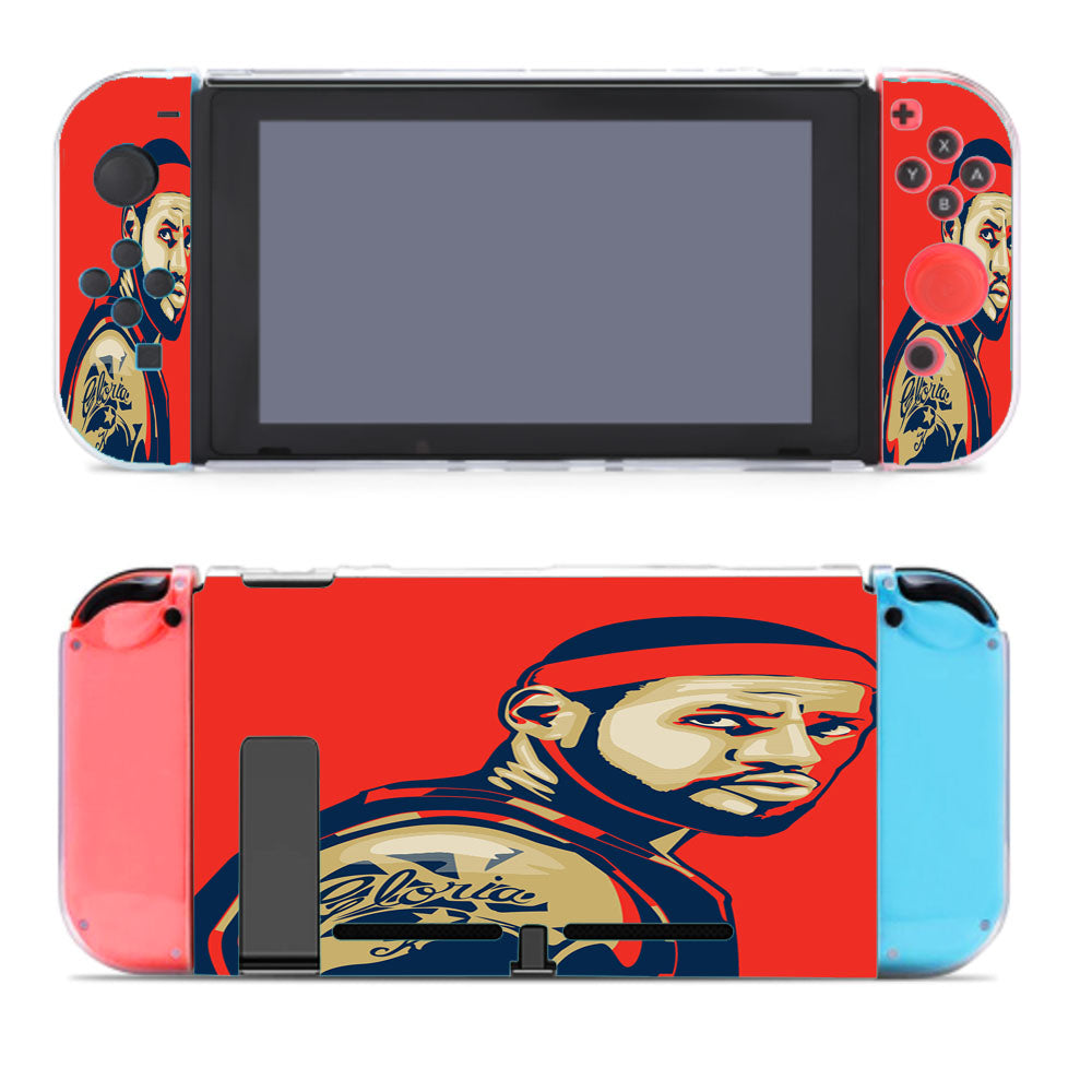 Lebron James Illustration Red Nintendo Switch Cover Case