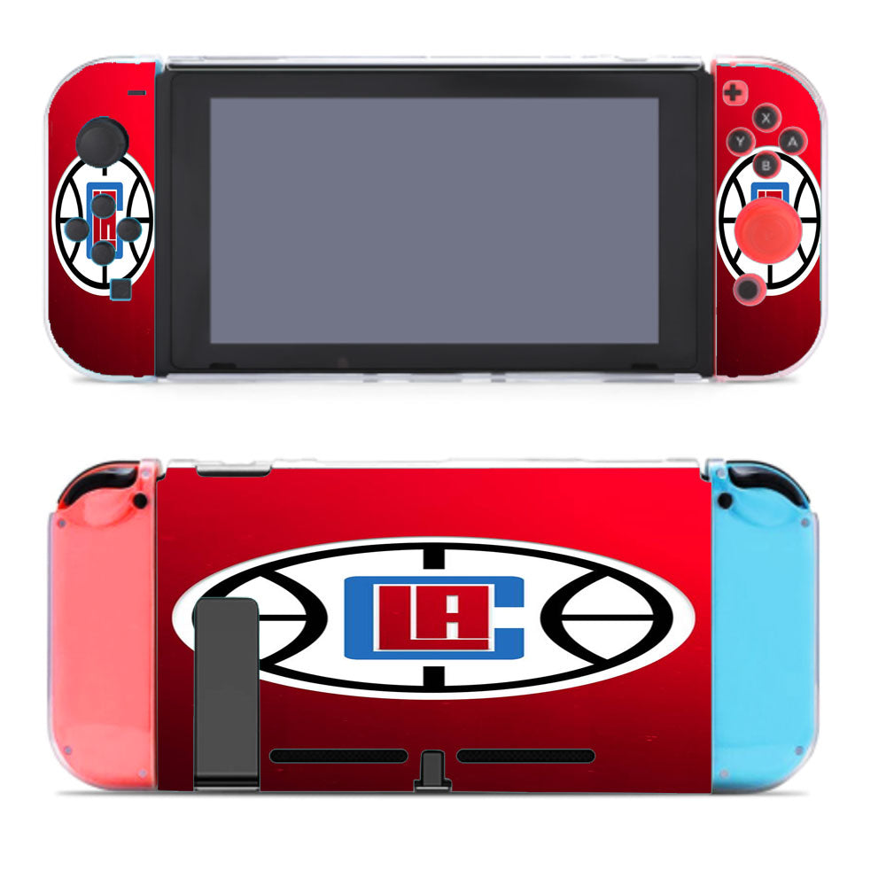 Los Angeles Clippers Nba Minimalist Logo Red Wallpaper Nintendo Switch Cover Case