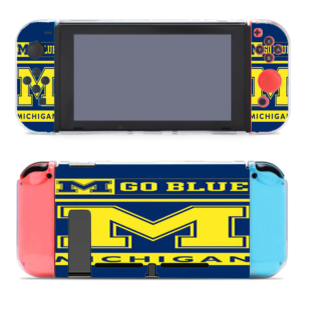M Go Blue Michigan Nintendo Switch Cover Case