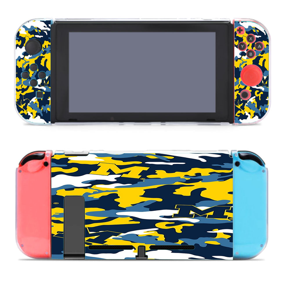 M Michigan Logo Camouflage Nintendo Switch Cover Case