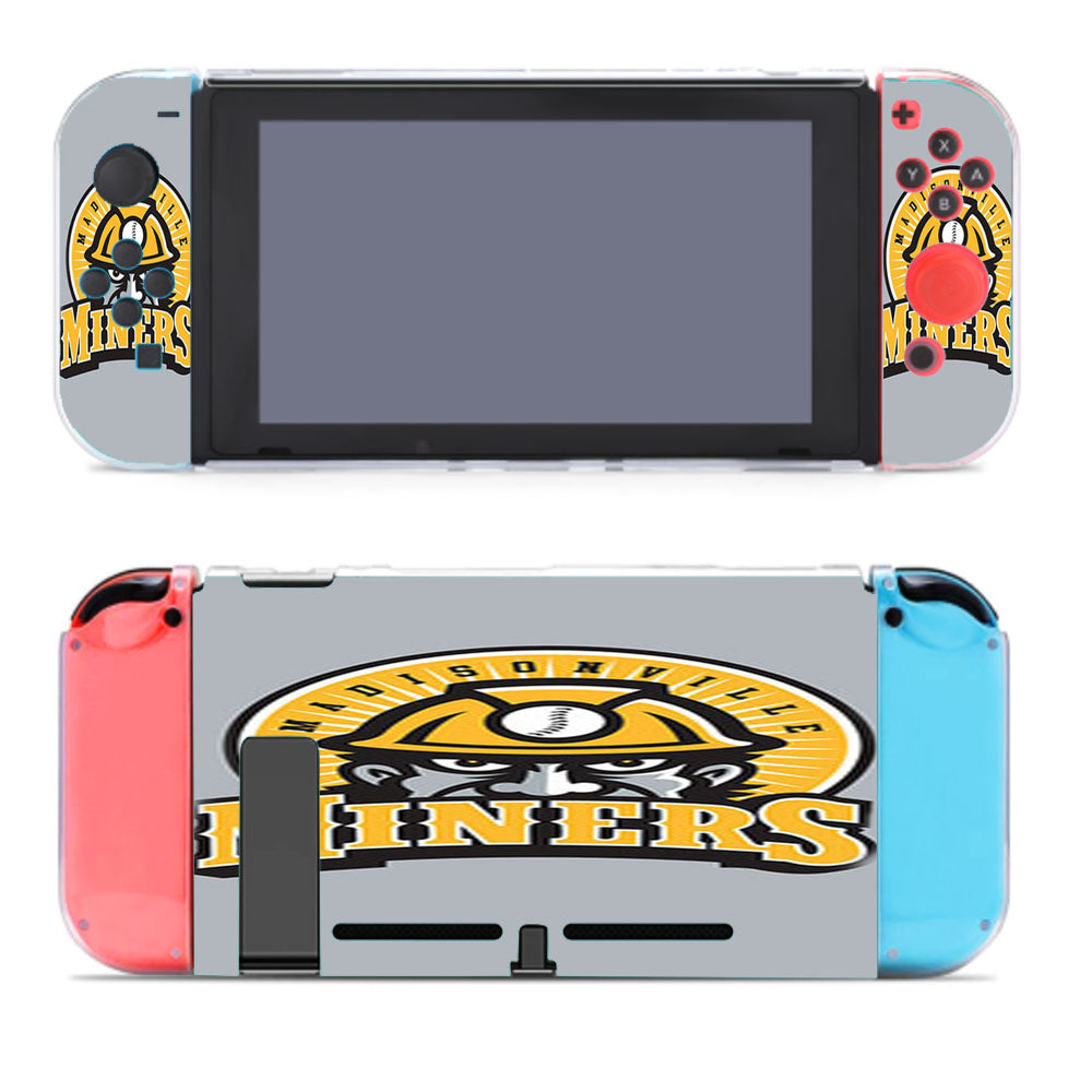 Madisonn Ville Miner Baseball Logo Gray Nintendo Switch Cover Case