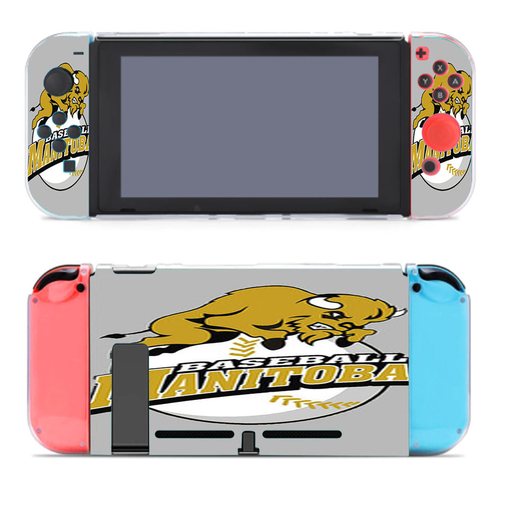 Manitoba Baseball Logo Gray Nintendo Switch Cover Case