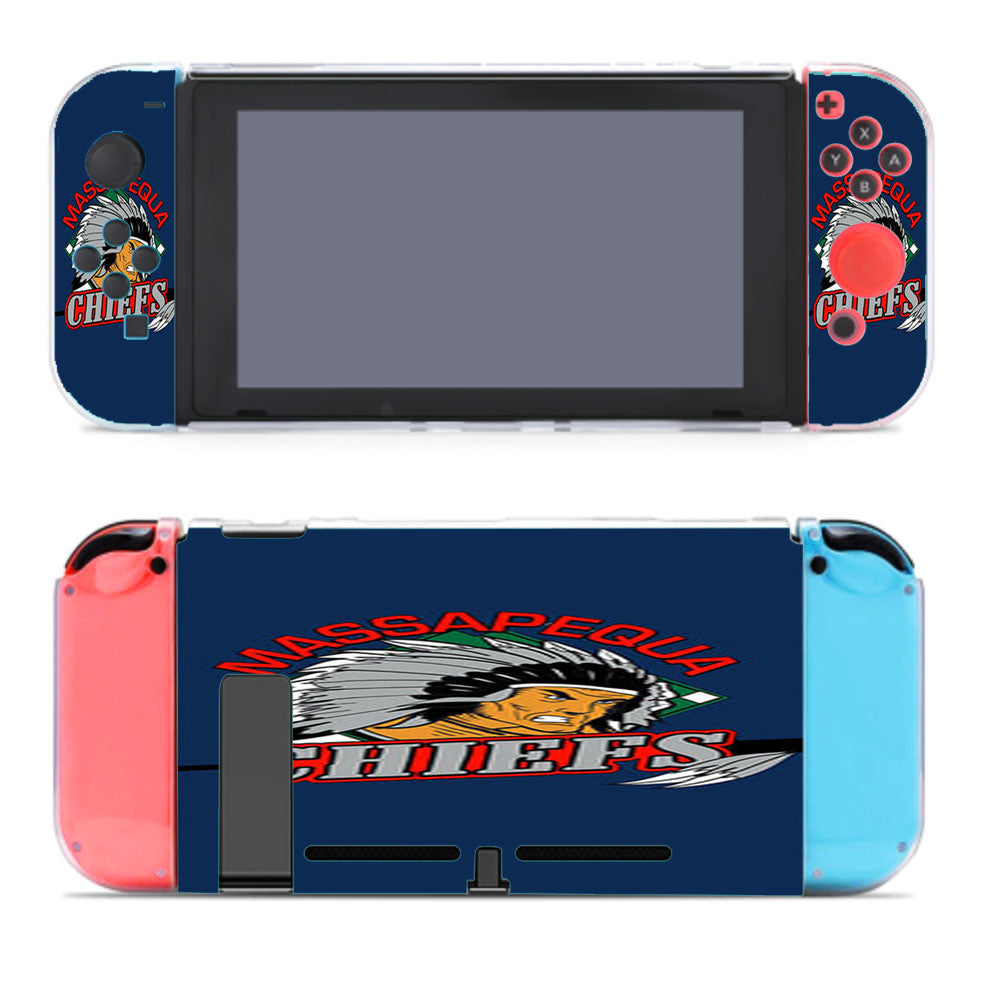 Massapequa Chiefs Baseball Logo Blue Nintendo Switch Cover Case