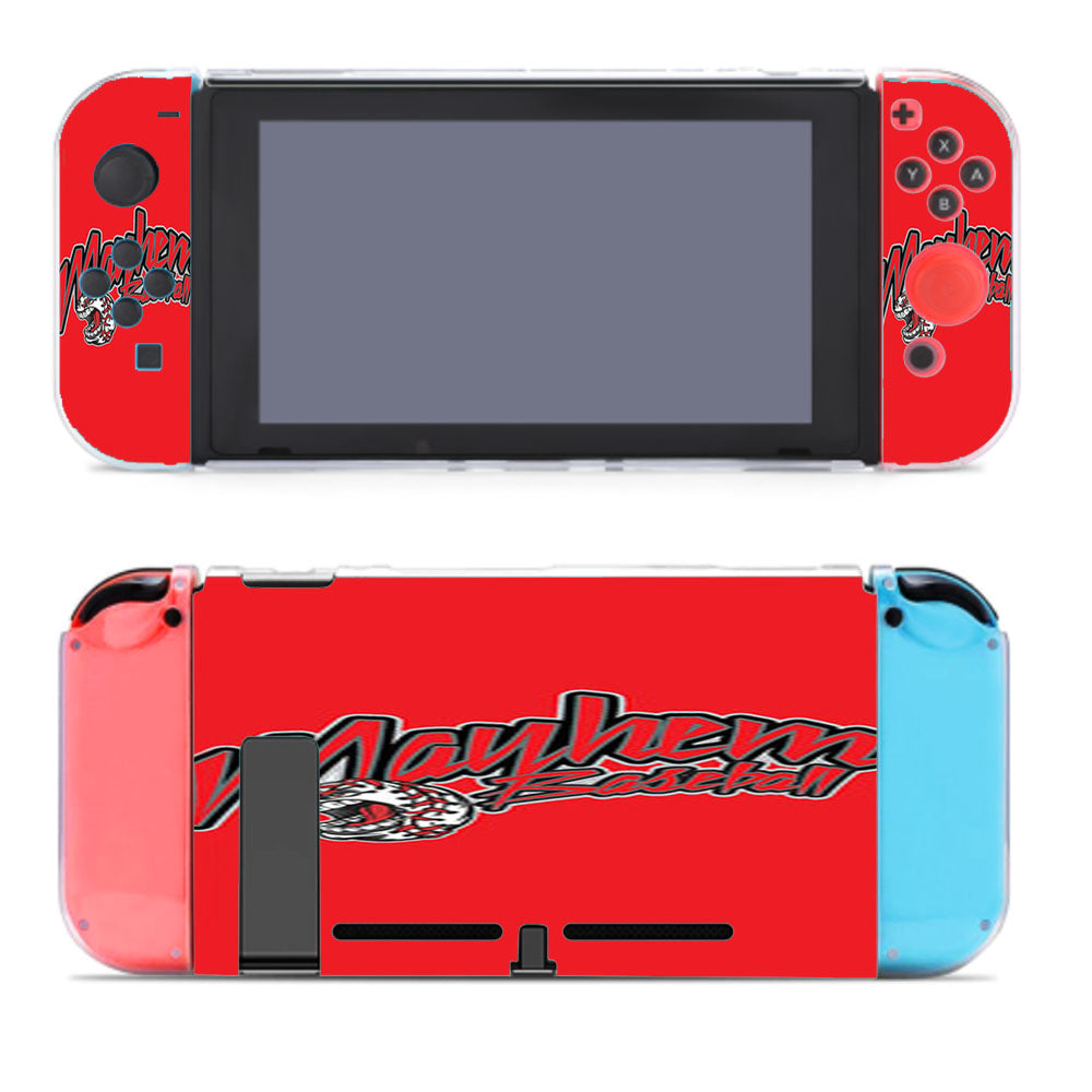 Mayhem Baseball Logo Red Nintendo Switch Cover Case