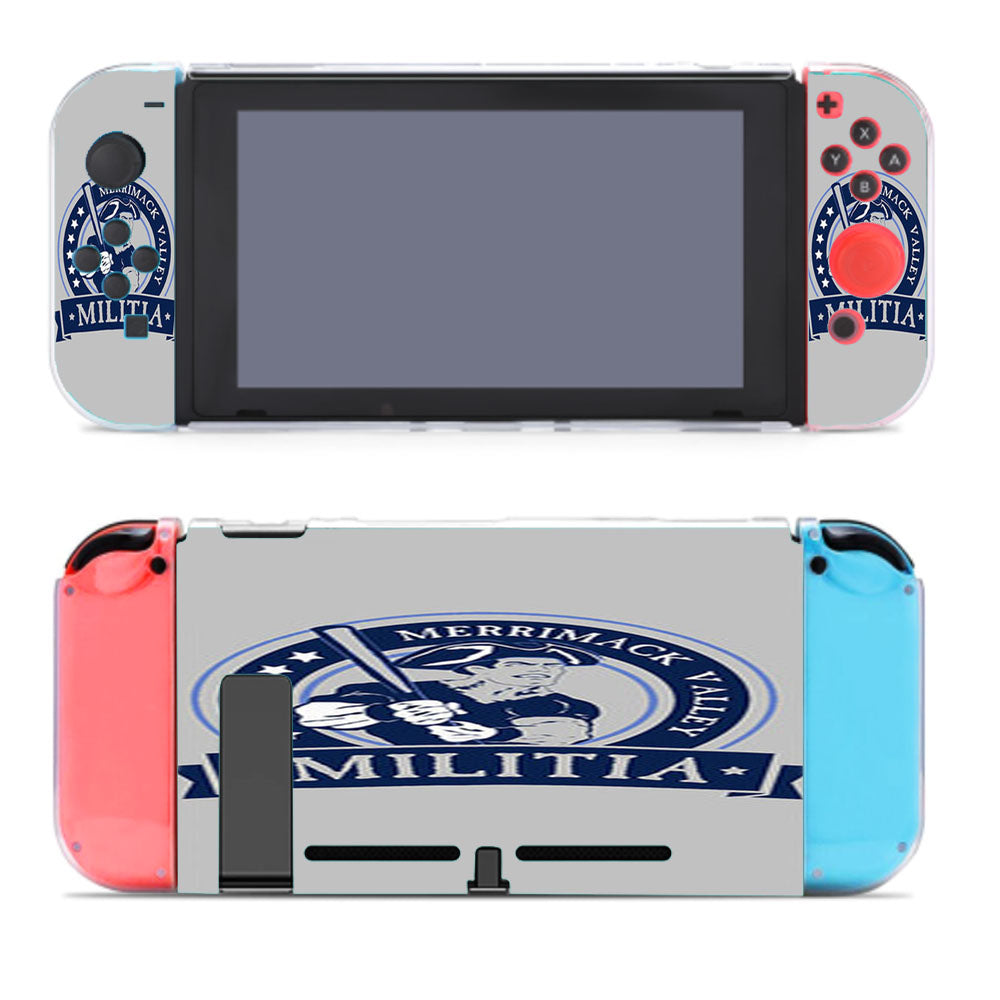 Merrimack Calley Militia Baseball Logo Gray Nintendo Switch Cover Case