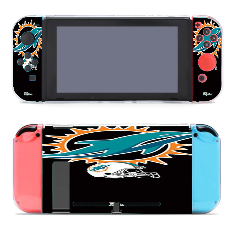Miami Dolphins Logos On Blk Nintendo Switch Cover Case