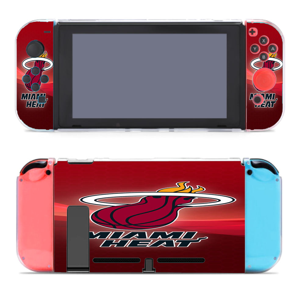 Miami Heat Nba Logo Wallpaper Nintendo Switch Cover Case