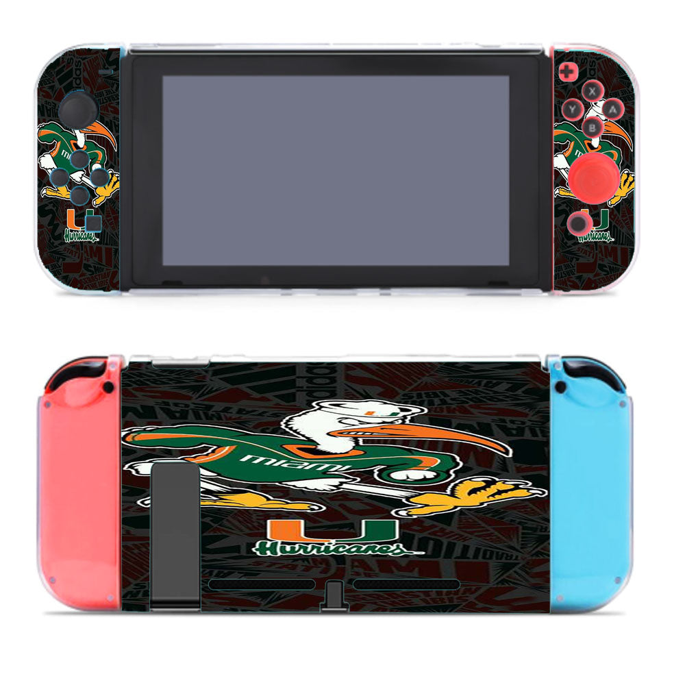 Miami Hurricanes Um Football Nintendo Switch Cover Case
