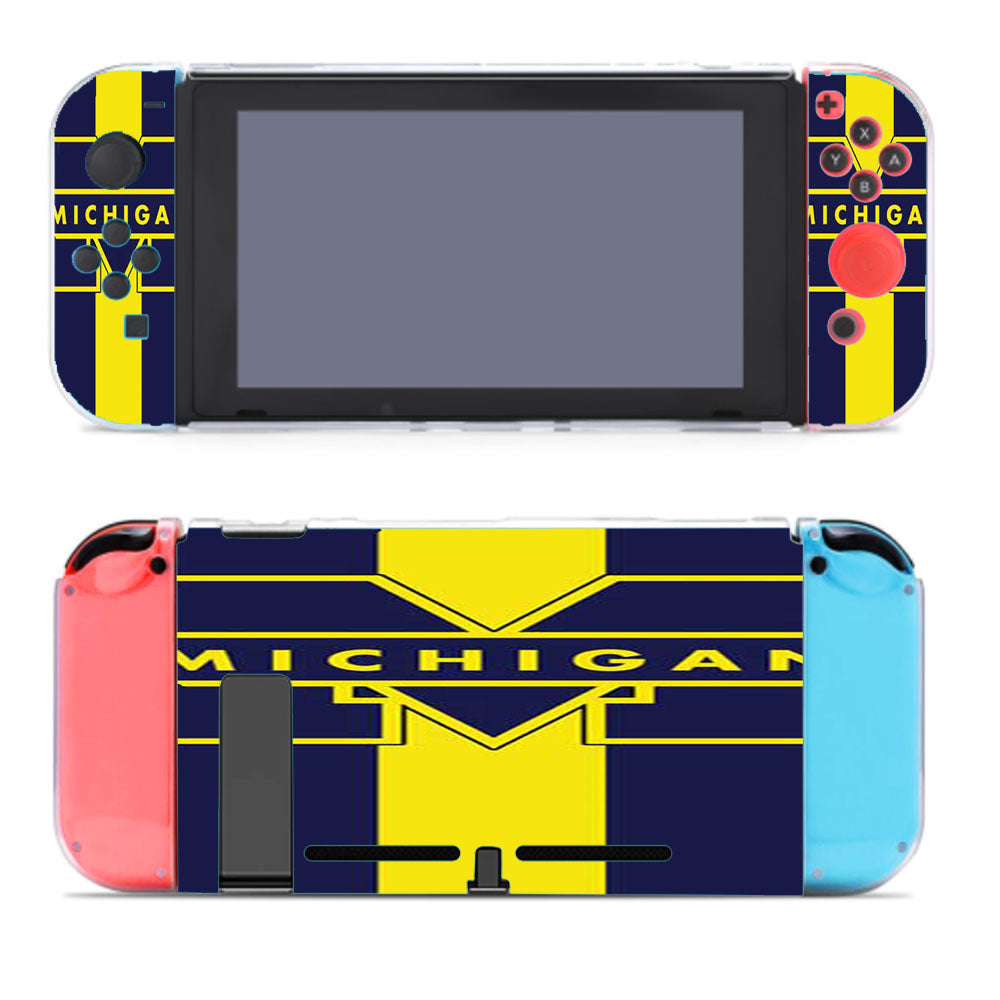 Michigan Stripes Vertical Nintendo Switch Cover Case