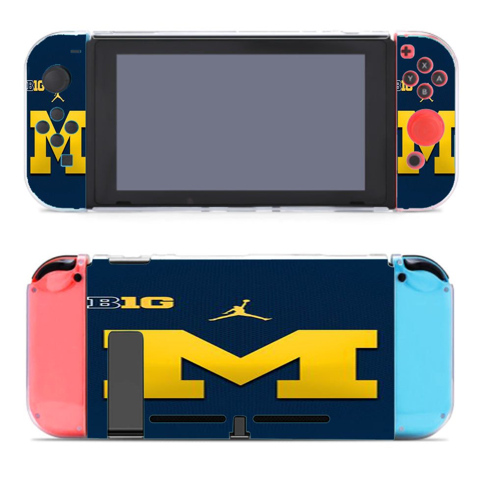 Michigan Wolverines Blue Logo Nintendo Switch Cover Case