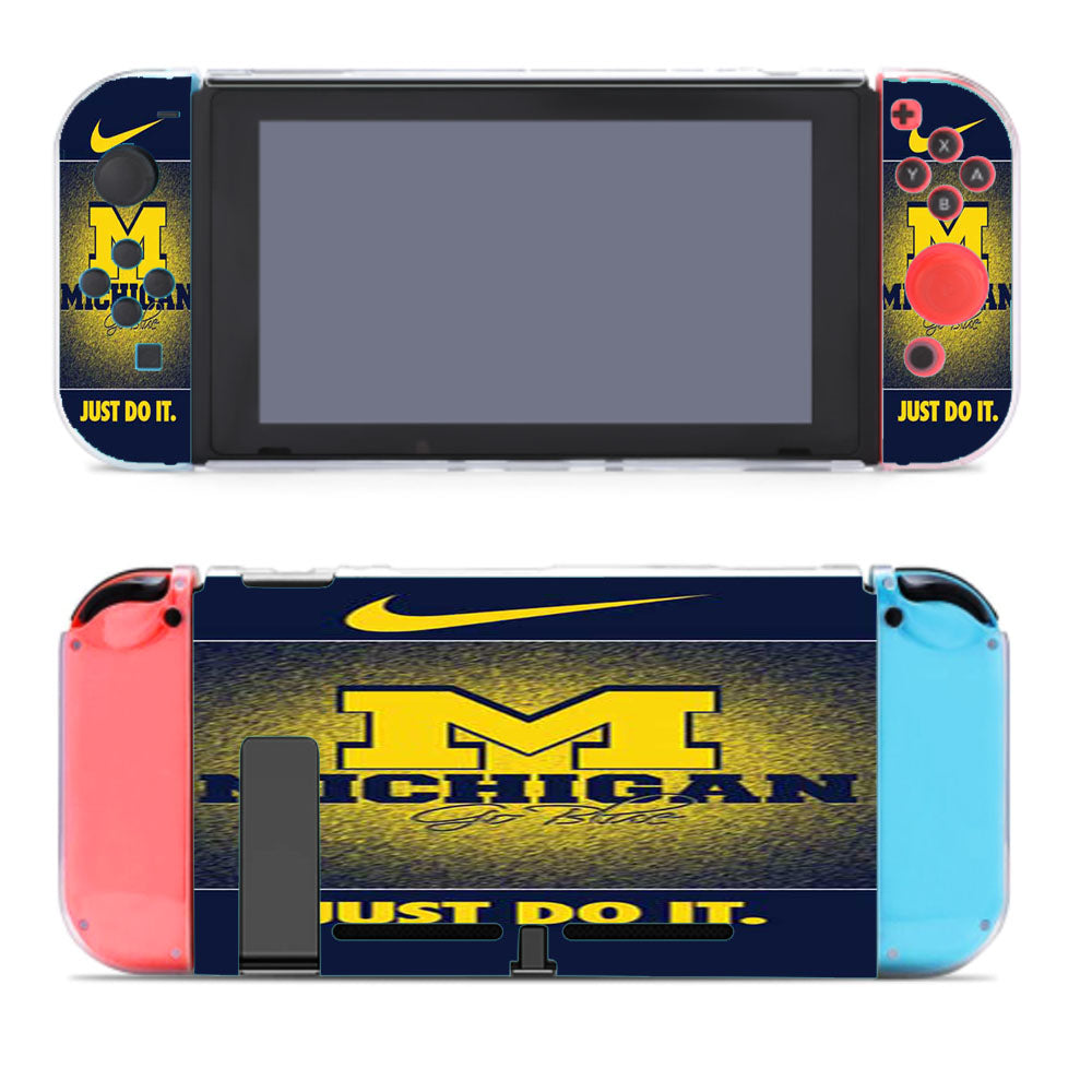 Michigan Wolverines Go Blue 2 Nintendo Switch Cover Case
