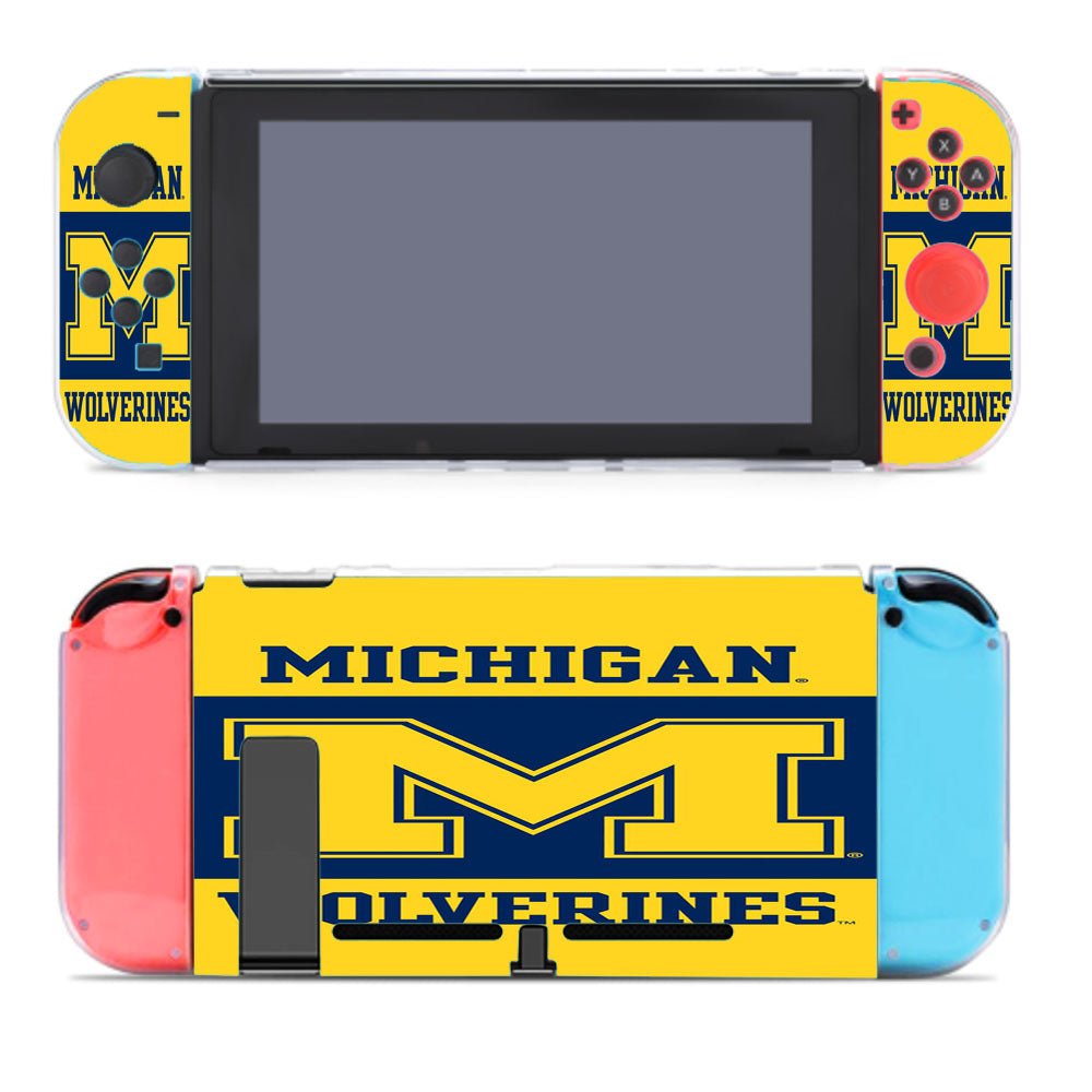 Michigan Wolverines Mobile Wallpaper Nintendo Switch Cover Case