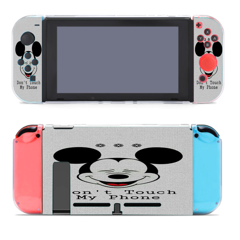 Mickey Mouse Saying Dont Touch My  Nintendo Switch Cover Case