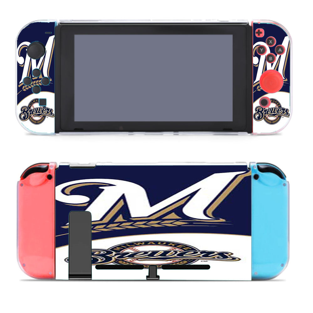 Milwaukee Brewers Blue Wht Nintendo Switch Cover Case