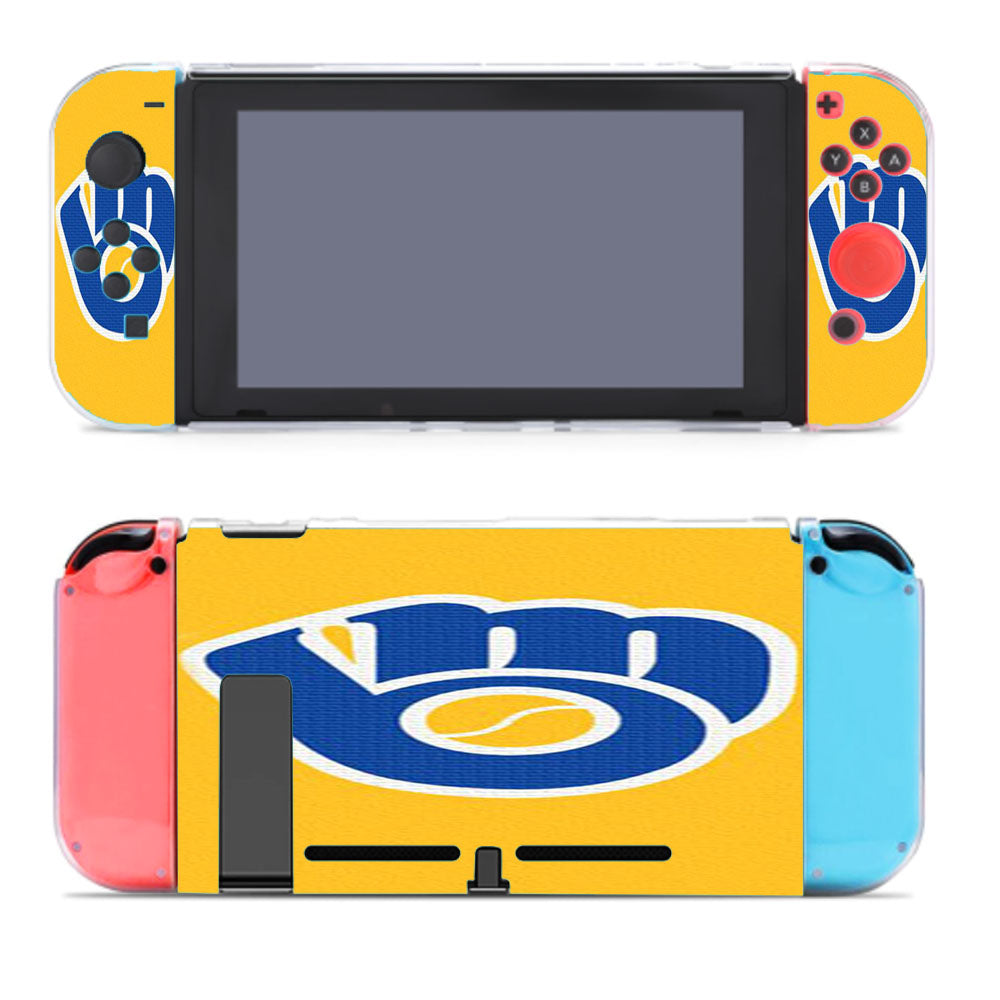 Milwaukee Brewers Yellow Nintendo Switch Cover Case