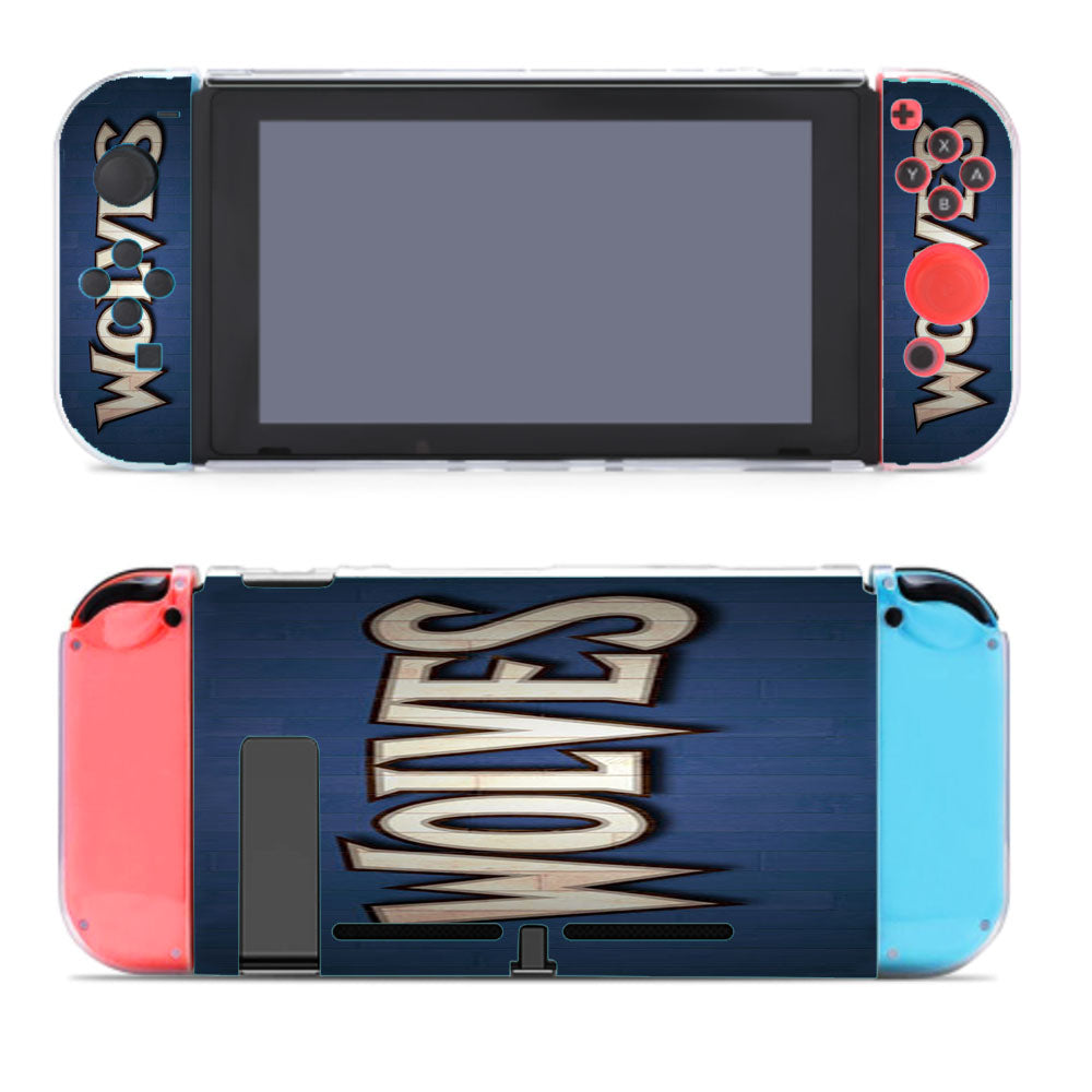 Minnesota Timberwolves Text Nintendo Switch Cover Case