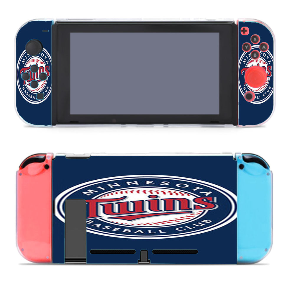 Minnesota Twins Baseball Logo Blue Nintendo Switch Cover Case
