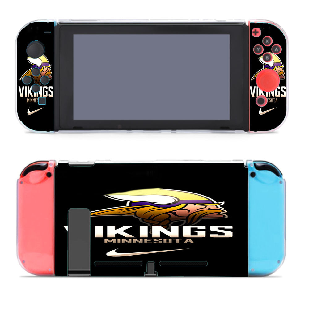 Minnesota Vikings Nfl Logo 989 Nintendo Switch Cover Case