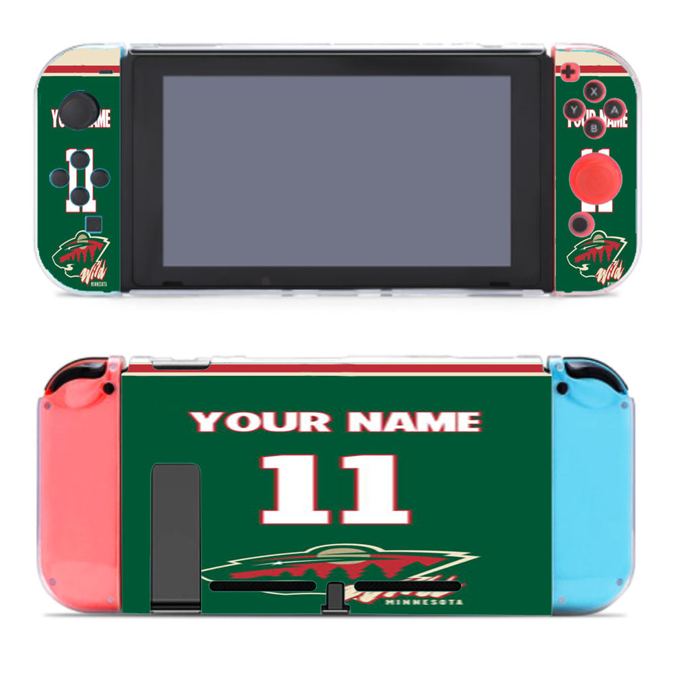 Minnesota Wild Personalized Name Nintendo Switch Cover Case