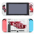 Mississippi State Cowbells University Logo White Wood Wallpaper Nintendo Switch Cover Case