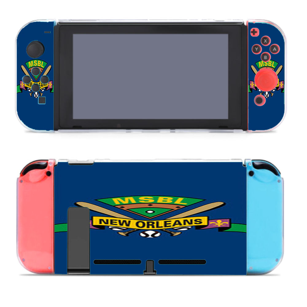 Msbl New Orleans Baseball Logo Blue Nintendo Switch Cover Case