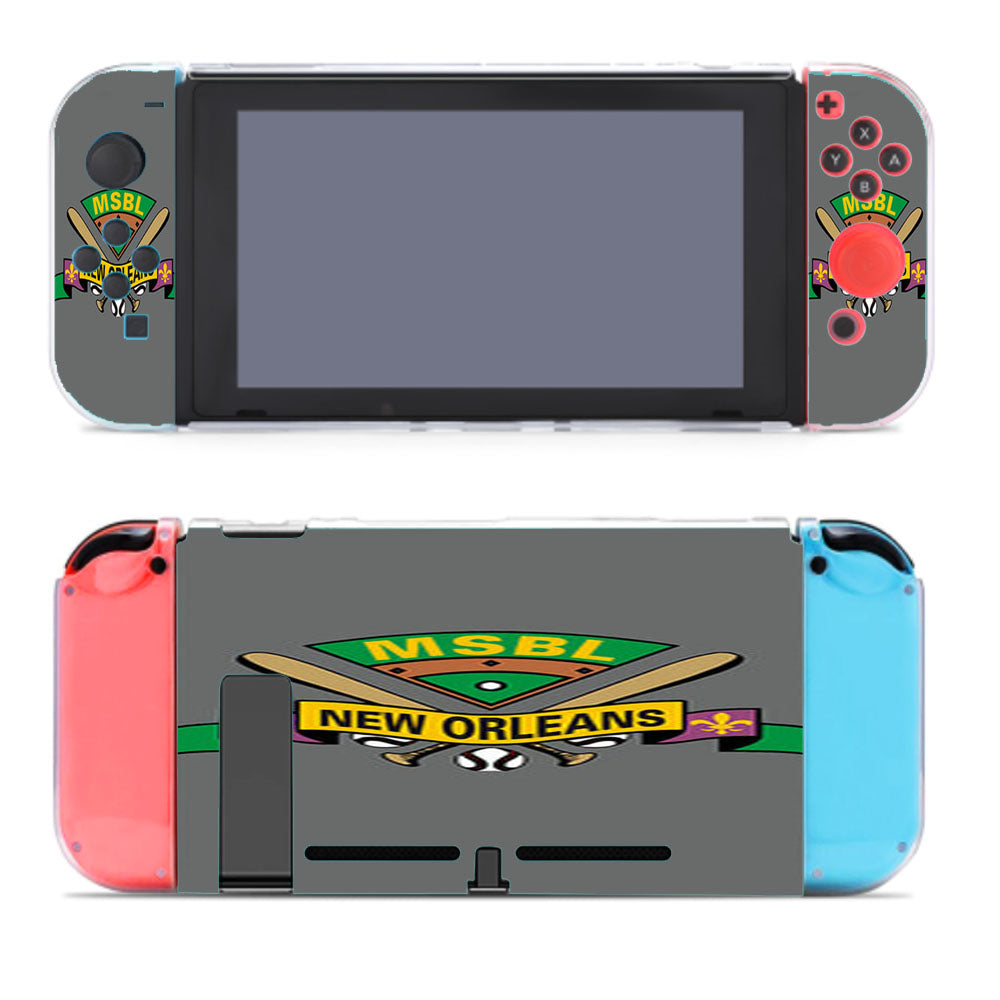 Msbl New Orleans Baseball Logo Gray Nintendo Switch Cover Case