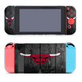 Nba Chicago Bulls Logo Dark Wood Wallpaper Nintendo Switch Cover Case