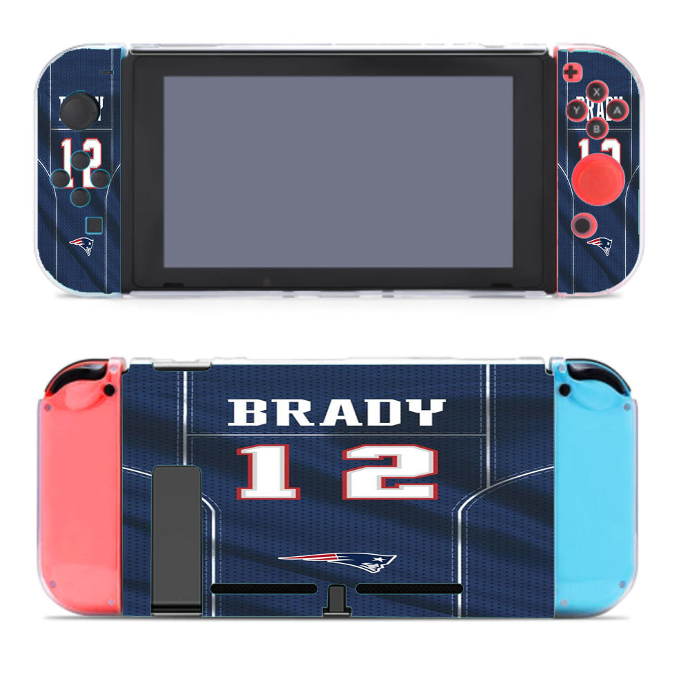 New England Patriots Brady Jersey Nintendo Switch Cover Case