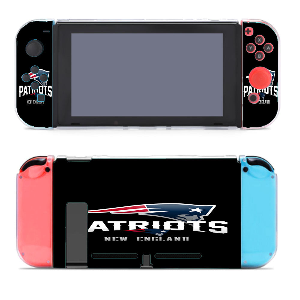 New England Patriots Logo Black Nintendo Switch Cover Case