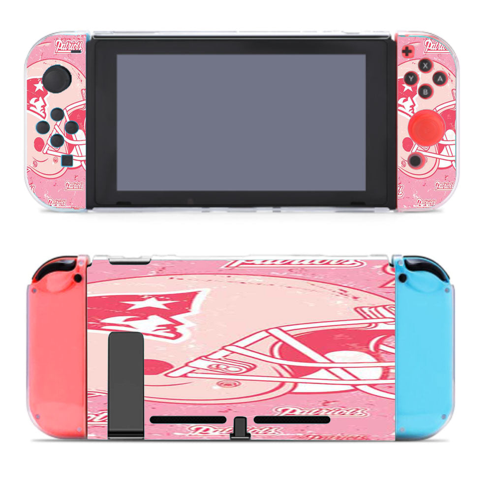New England Patriots Pink Tall Nintendo Switch Cover Case