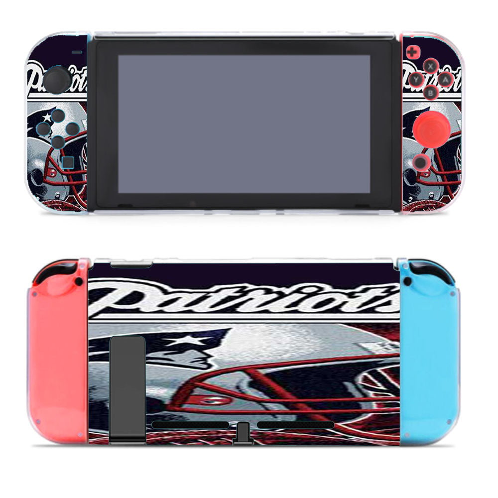 New England Patriots Rough Helmet Nintendo Switch Cover Case