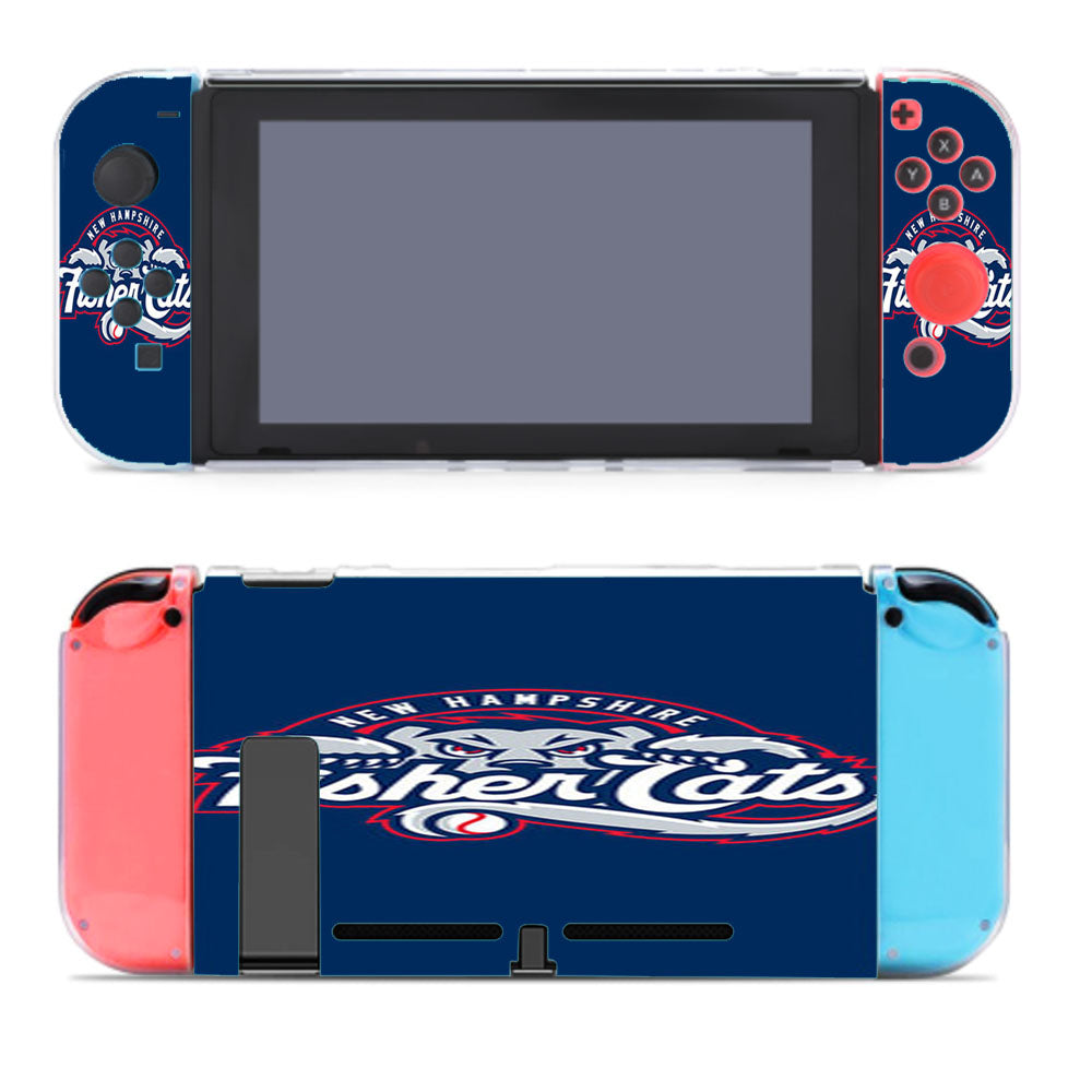 New Hampshire Fisher Cats Baseball Logo Blue Nintendo Switch Cover Case