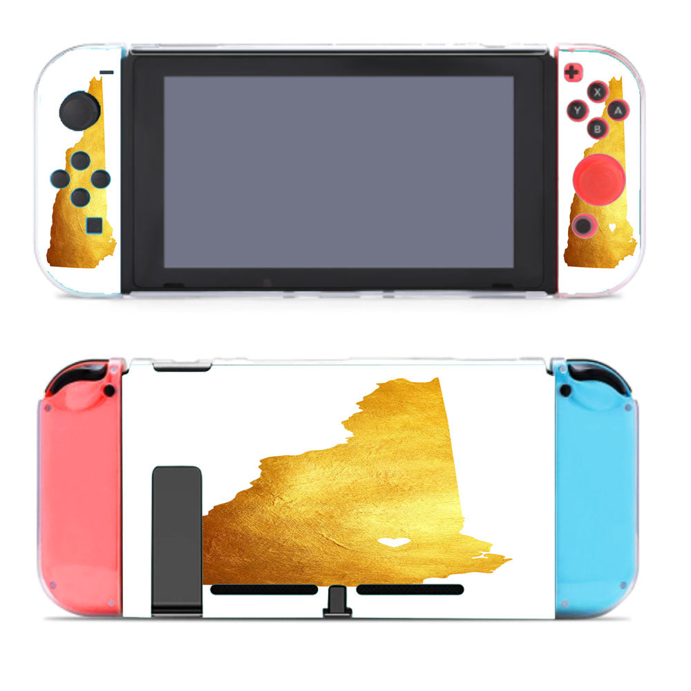 New Hampshire Golden State Map Nintendo Switch Cover Case