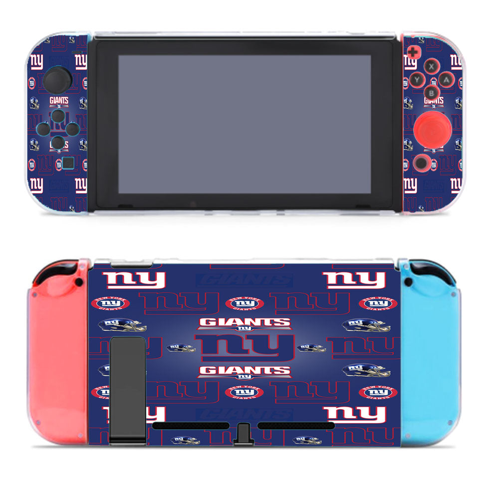 New York Giants Logo Pattern Blue Nintendo Switch Cover Case