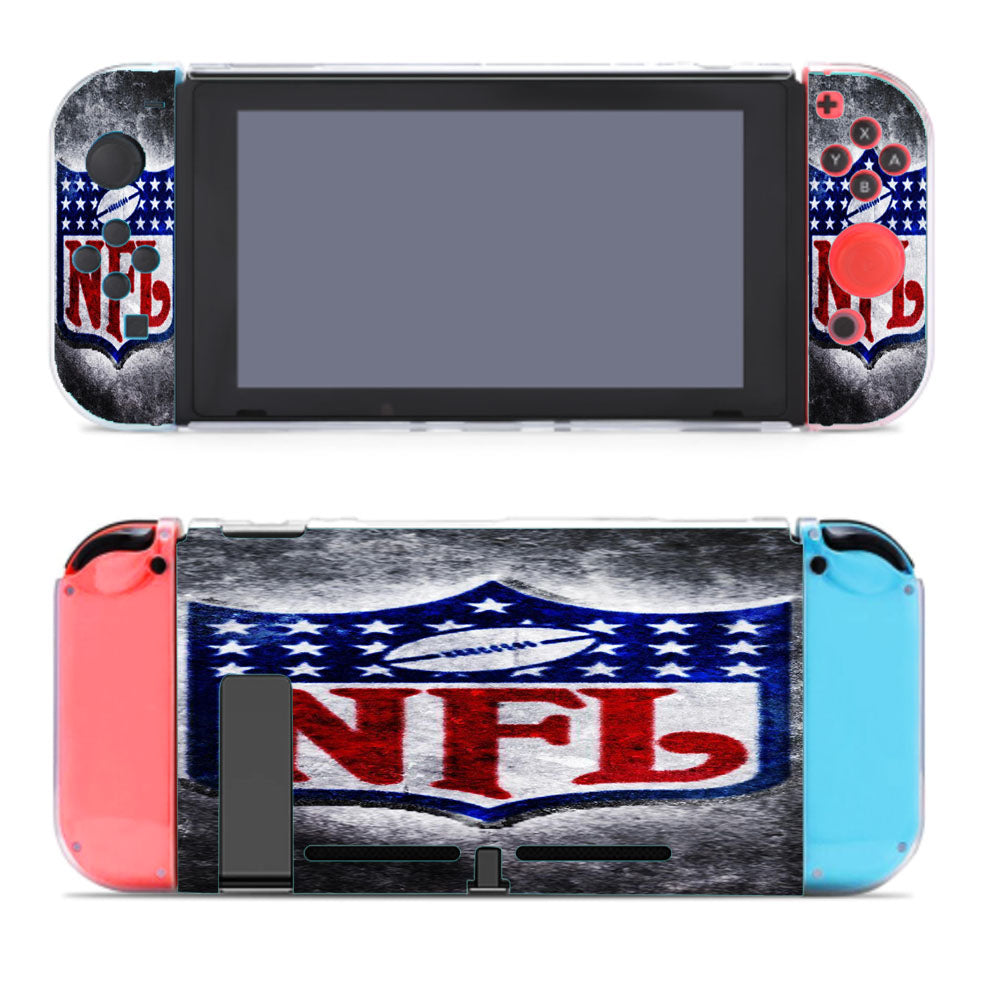 Nfl Logo Grunge Background Nintendo Switch Cover Case