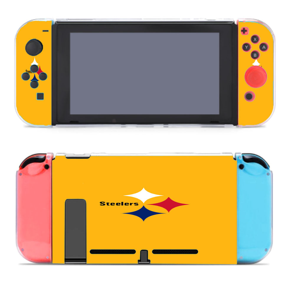 Nfl Pittsburgh Steelers Icon Logo Yellow Wallpapers Nintendo Switch Cover Case