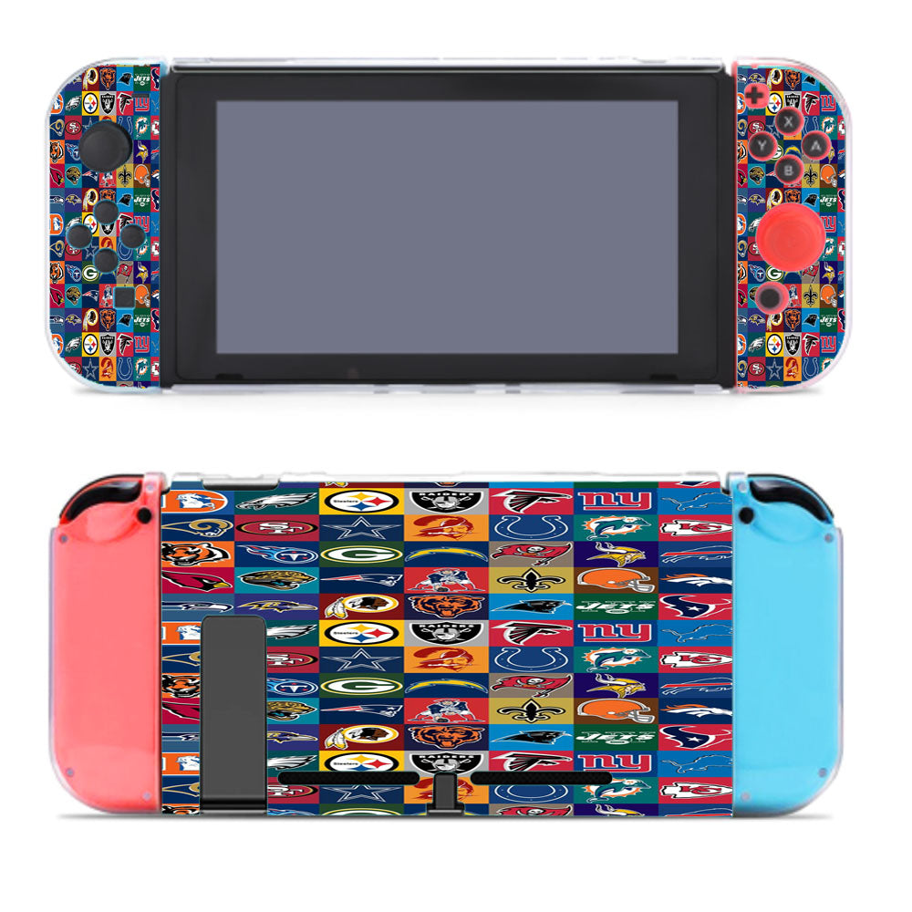 Nfl Teams Logo Collage Collection Nintendo Switch Cover Case