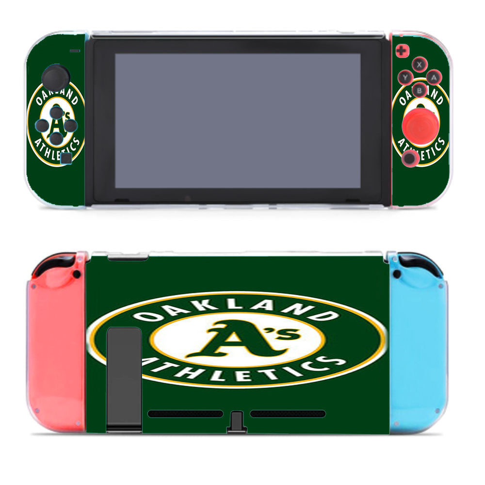 Oakland Athletics Baseball Logo Green Nintendo Switch Cover Case