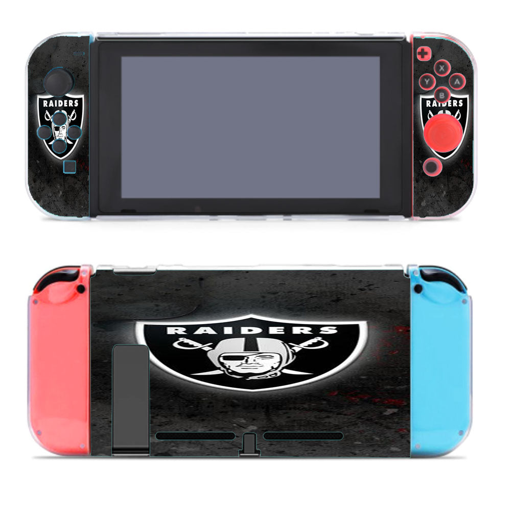 Oakland Raiders Black Nintendo Switch Cover Case