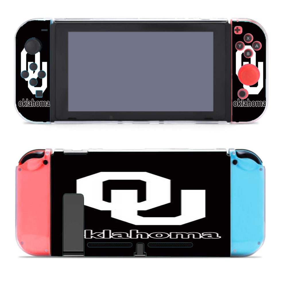 Oklahoma Sooners Black Logo Nintendo Switch Cover Case
