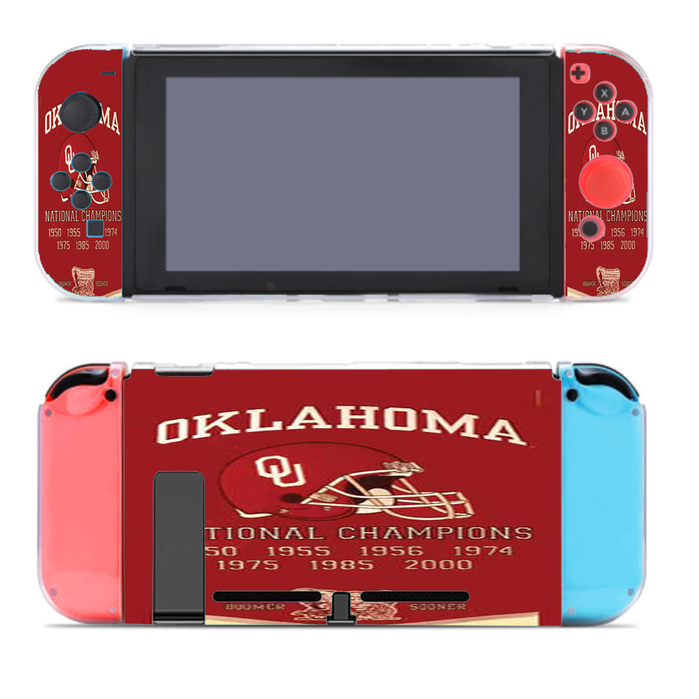 Oklahoma Sooners Championship Banner Nintendo Switch Cover Case