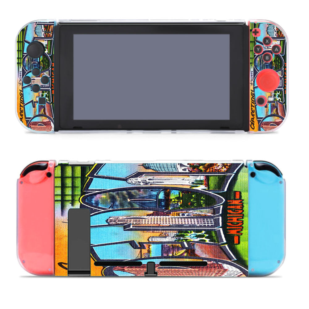 Old Classic Detroit Postcard Nintendo Switch Cover Case