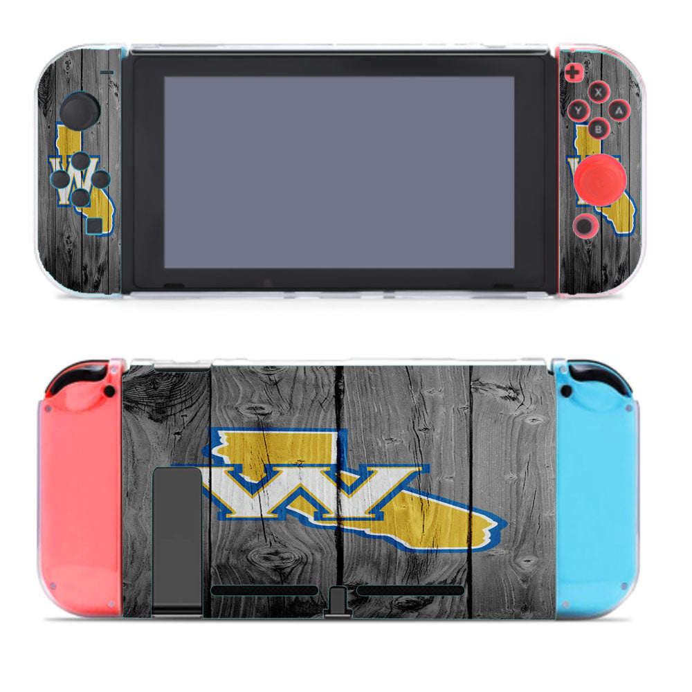 Old Golden State Warriors Logo Dark Wood Wallpaper Nintendo Switch Cover Case