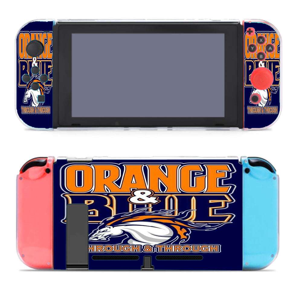Orange Blue Hockey Nintendo Switch Cover Case
