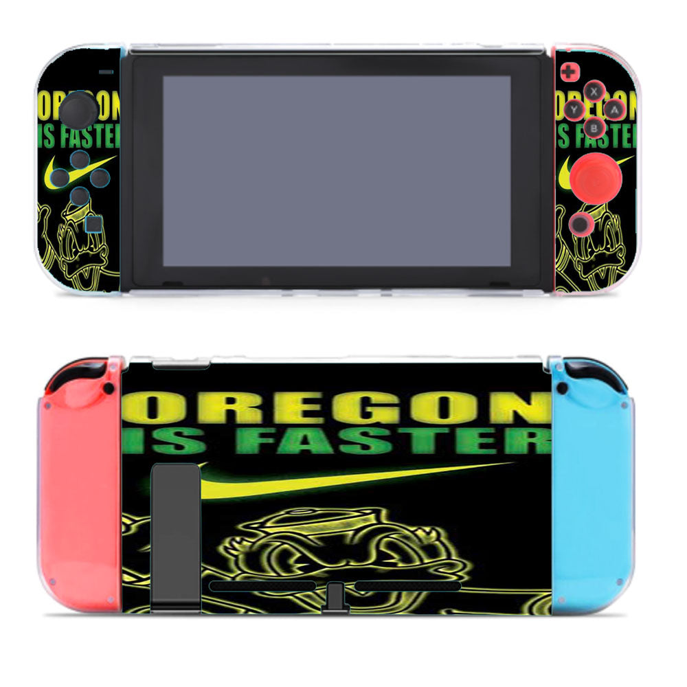 Oregon Ducks Faster Neon Nintendo Switch Cover Case